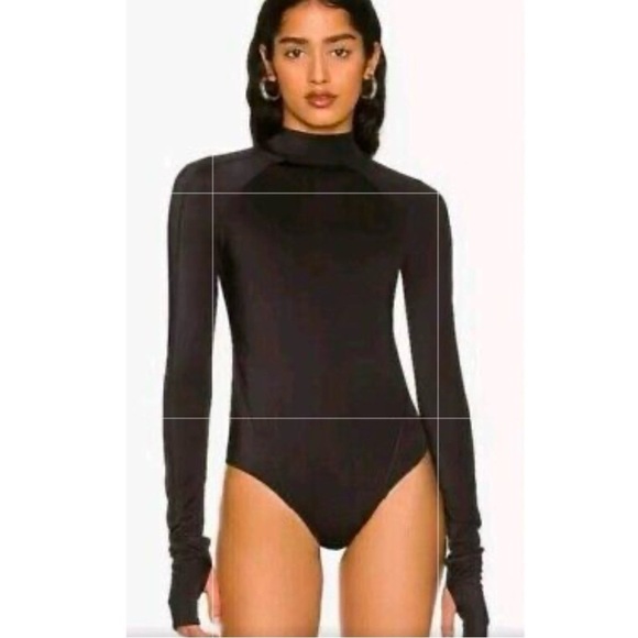 NWT Revolve HAH We Are Hot As Hell Gloves Off Bodysuit in Noir, Size Large - Picture 5 of 14